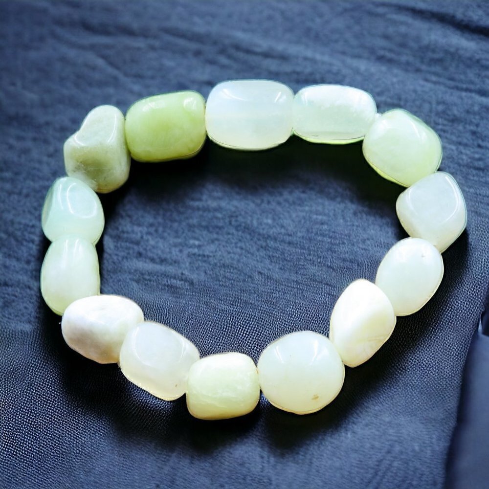 Serpentine Nugget Bracelet | Handmade - Picture 4 of 5